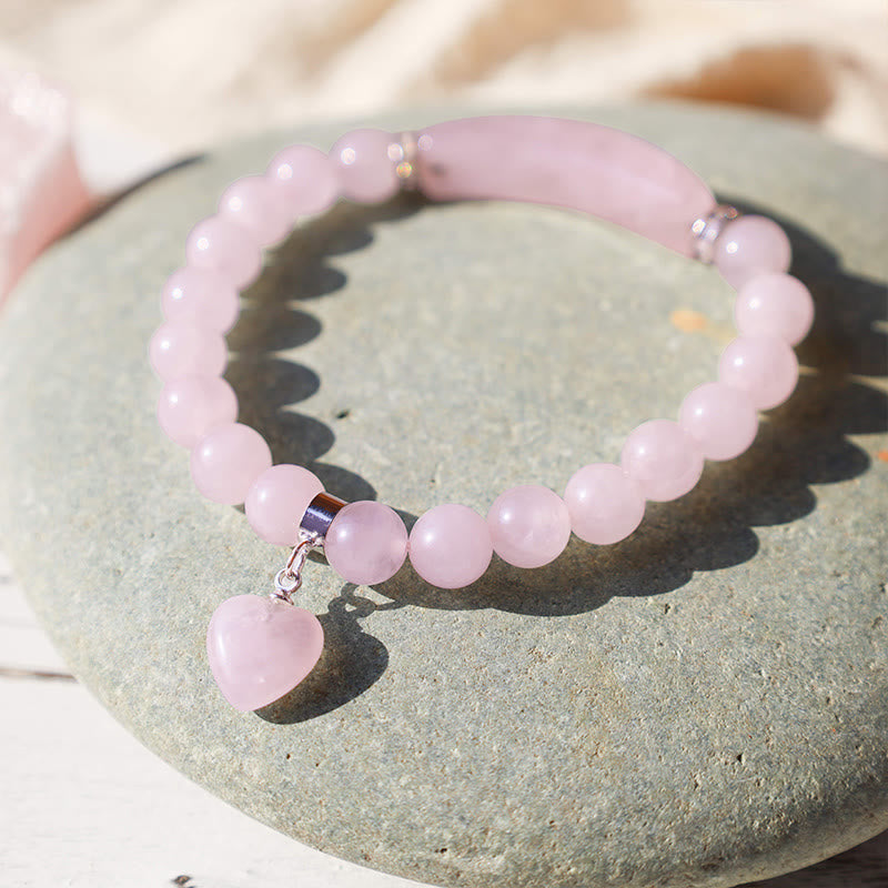 KarmaRipple's Authentic Quartz Love Heart Balancing Beadwork Bracelet p7