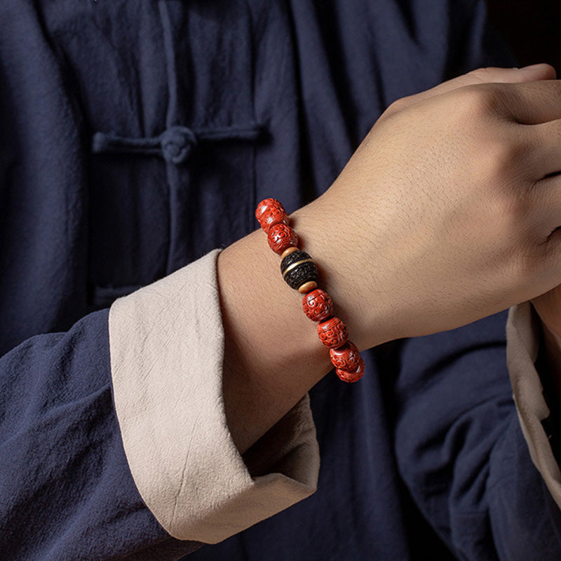 KarmaRipple's Authentic Cinnabar Ebony Calm Blessing Bracelet p3