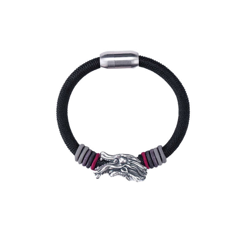 KarmaRipple's 999 Sterling Silver Dragon Fortune Handcrafted Woven Child Adult Bracelet ( p11