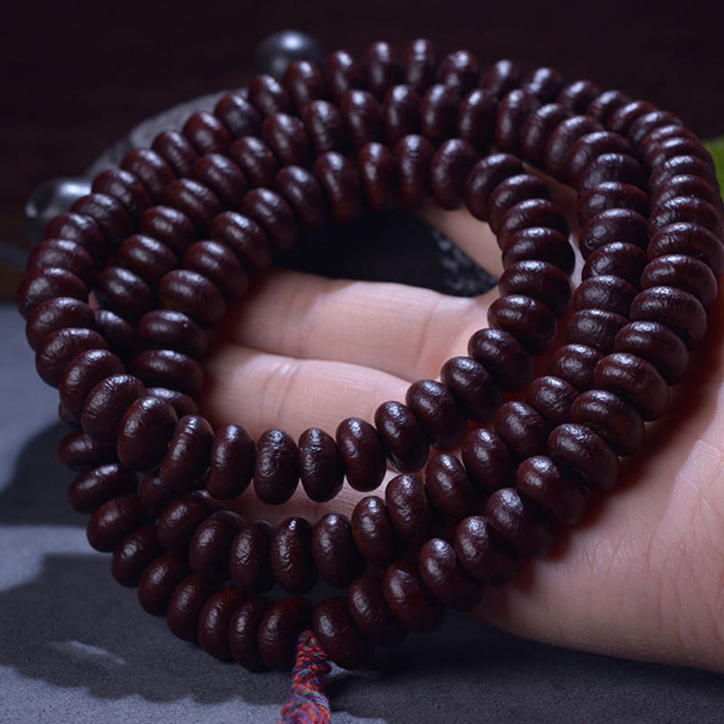 KarmaRipple's Authentic Tibet 108 Mala Beadwork Purple Bodhi Seed Wealth Bracelet p1