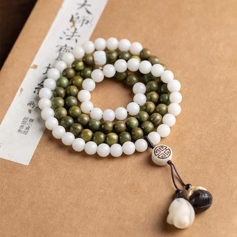 KarmaRipple's Authentic Green Sandalwood Bodhi Seed Soothing Bracelet p2