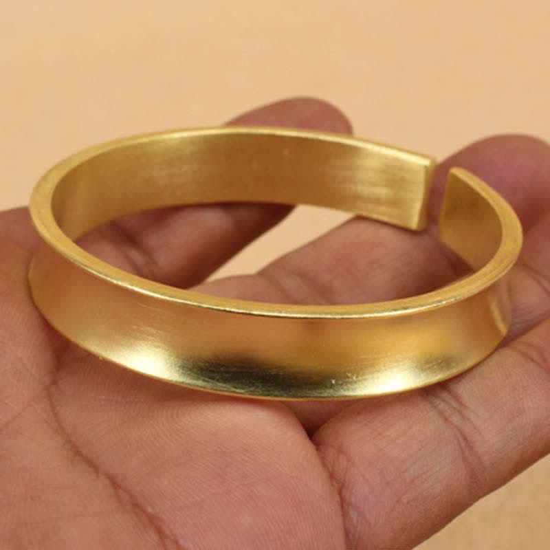KarmaRipple's Bronze Wealth Fortune Cuff Bracelet Bangle p10