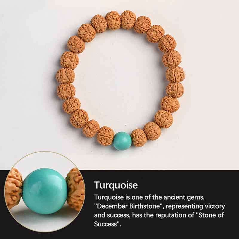 KarmaRipple's Tibet Rudraksha Bodhi Seed Wealth Auspiciousness Bracelet p18