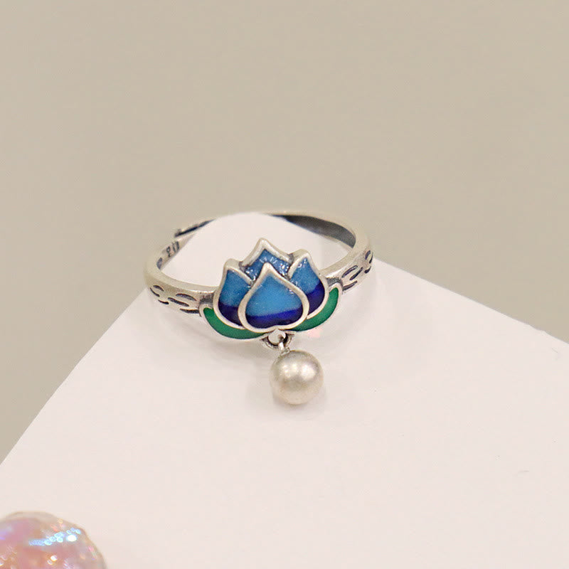 KarmaRipple's Lotus Flower Pattern Enlightenment Ring p9