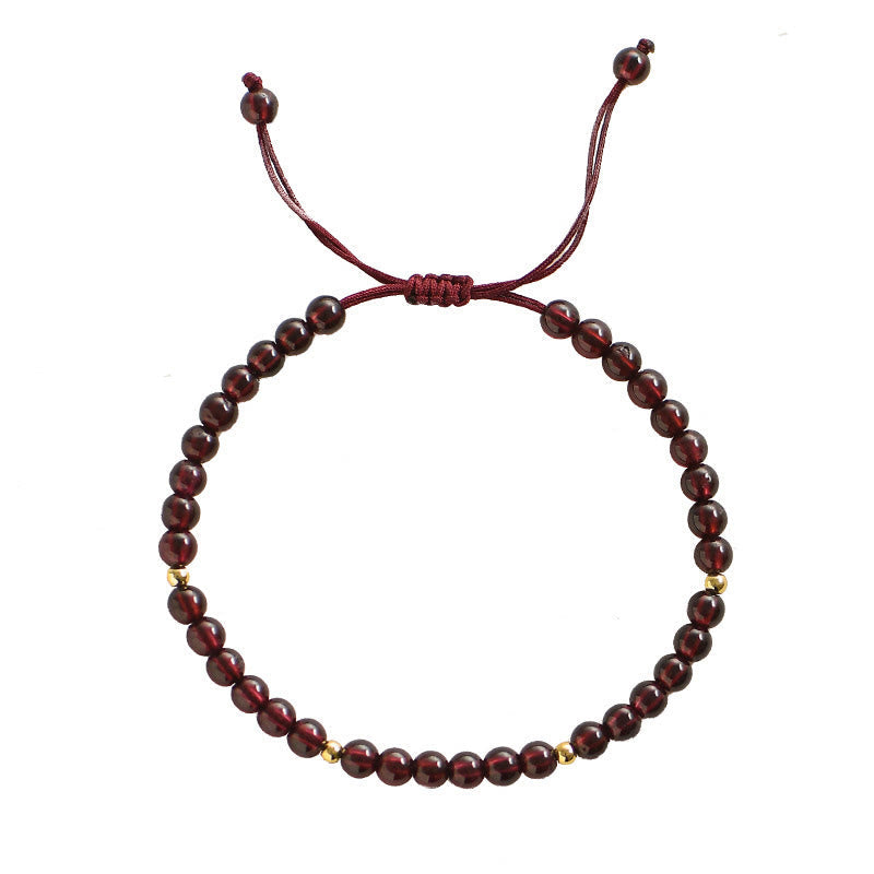 KarmaRipple's Authentic Garnet Golden Beadwork Stability Bracelet p7