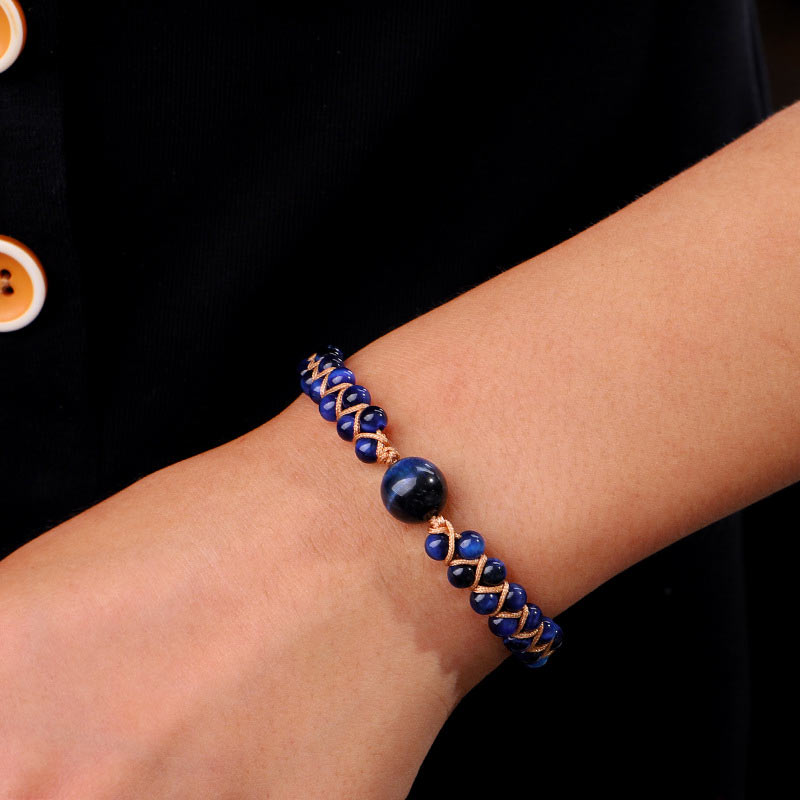 KarmaRipple's Divine Blue Tiger Eye Stone Protection Bracelet p9