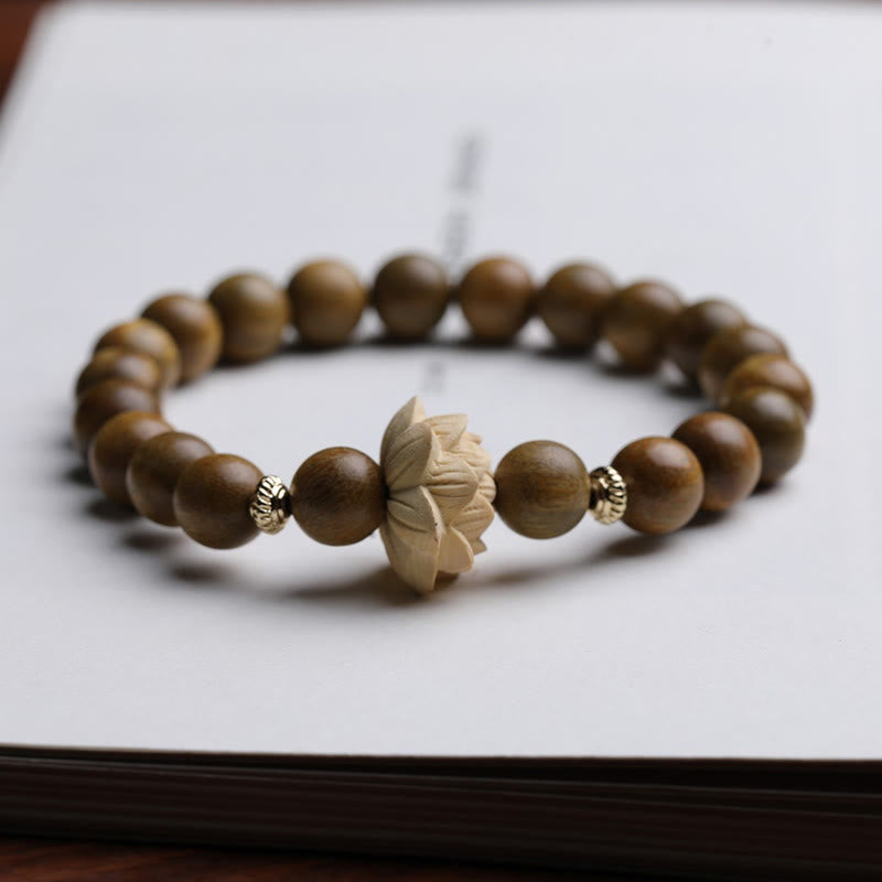 KarmaRipple's Green Sandalwood Boxwood Lotus Soothing Bracelet p15