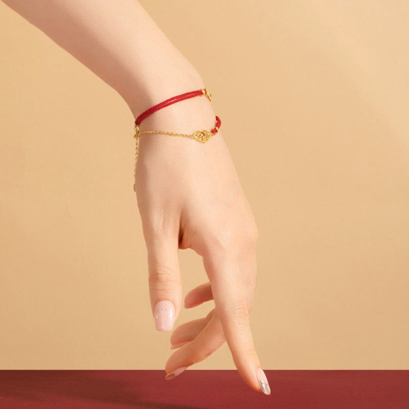 KarmaRipple's Lock of Good Wishes Fortune Strength Chain Bracelet p12