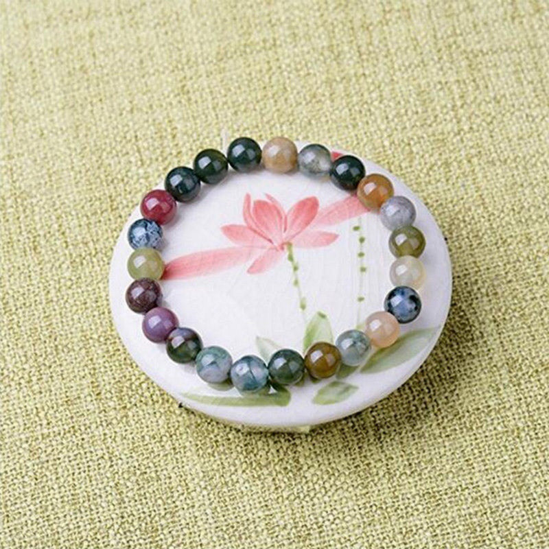 KarmaRipple's India Agate Beadwork Fortune Yoga Bracelet p2