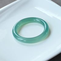 KarmaRipple's Authentic Green Chalcedony Strength Bangle Bracelet