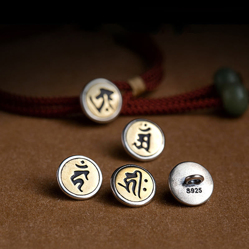 KarmaRipple's 925 Sterling Silver Handmade Chinese Zodiac Natal Buddha Cyan Bodhi Seed Protection Woven Red String Bracelet p12