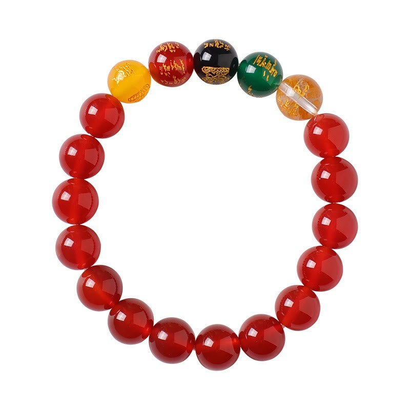 KarmaRipple's Five Elements God of Wealth Various Agate Gemstone Wealth Bracelet p18