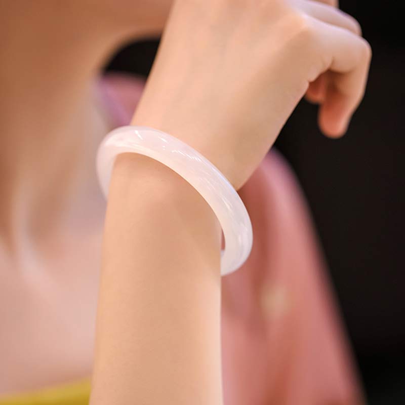 KarmaRipple's Authentic Chalcedony Balance Positive Bracelet Bangle p4