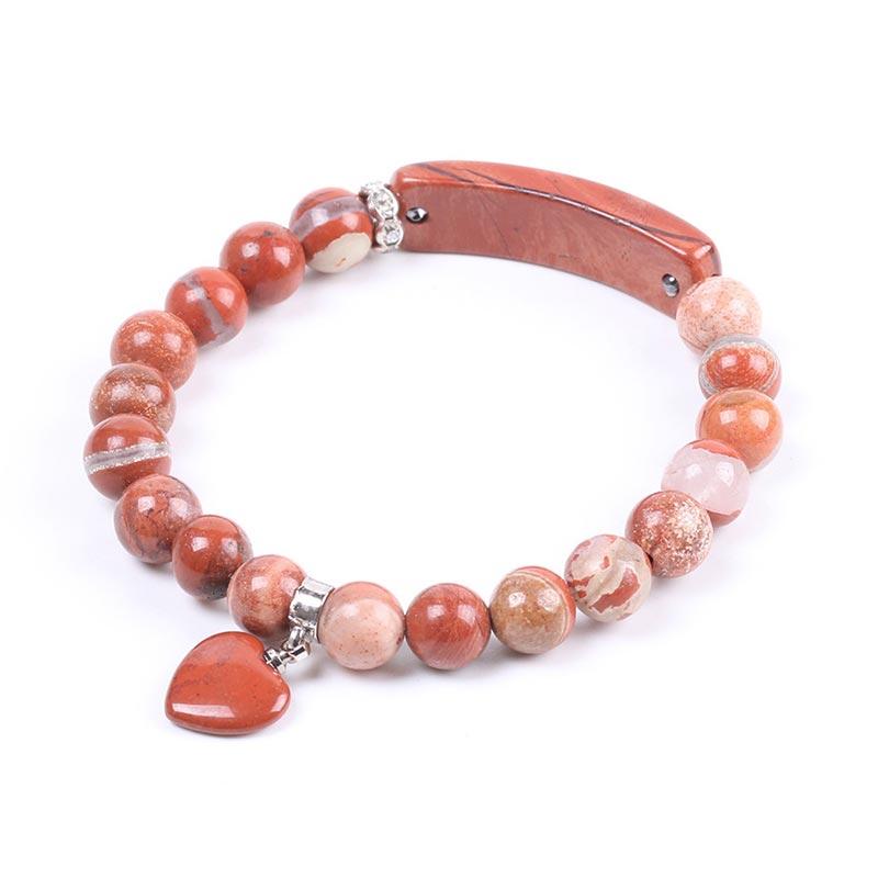 KarmaRipple's Authentic Quartz Love Heart Balancing Beadwork Bracelet p44