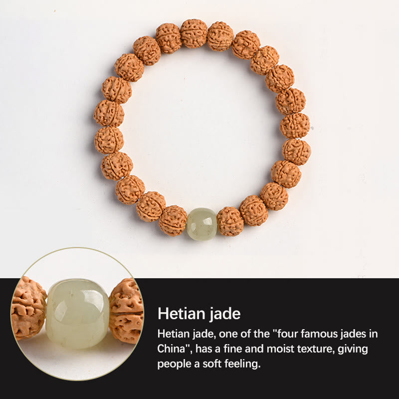 KarmaRipple's Tibet Rudraksha Bodhi Seed Wealth Auspiciousness Bracelet p24