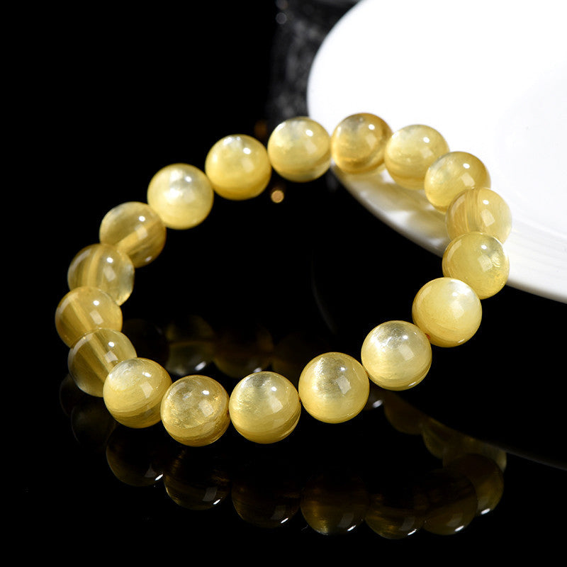 KarmaRipple's Authentic Golden Lepidolite Protection Prosperity Bracelet p3