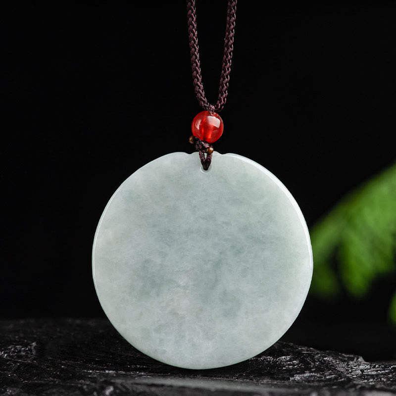 KarmaRipple's Authentic Jade Lotus Flower Carved Prosperity Pendant Necklace p5