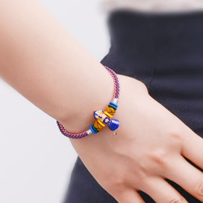 KarmaRipple's Tibetan Handmade Dorje Vajra Strength Eight Threads String Bracelet p6