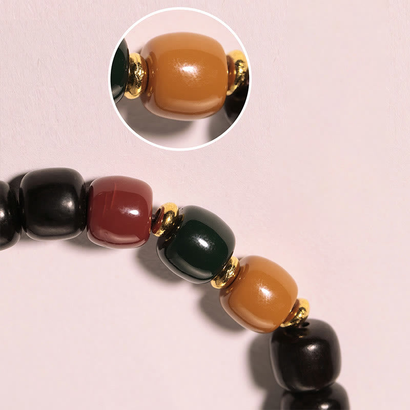 KarmaRipple's Ebony Wood Rosewood Peace Balance Bracelet p7
