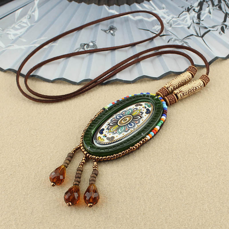 KarmaRipple's Mandala Pattern Beadwork Creativity Pendant Necklace p18