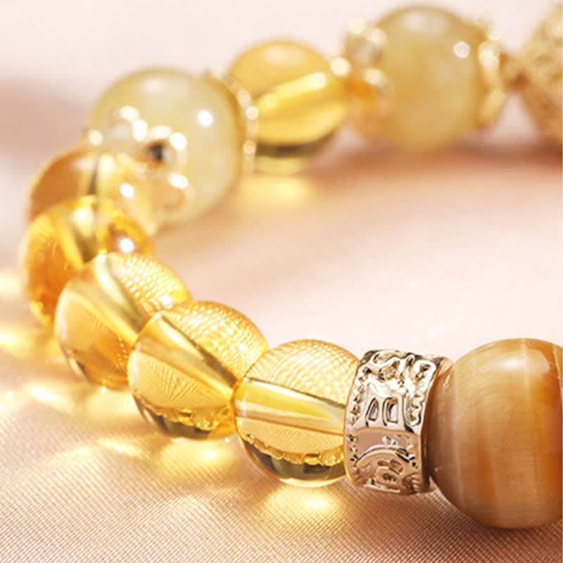 KarmaRipple's Citrine Generosity Prosperity Beaded Bracelet p7