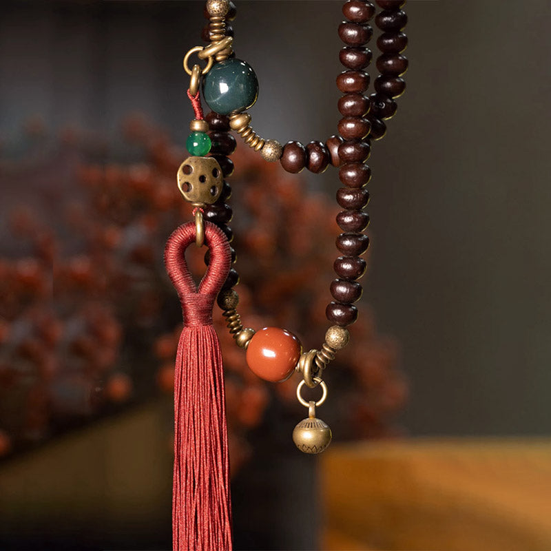 KarmaRipple's 108 Mala Beadwork Authentic Tibet Purple Bodhi Seed Auspiciousness Bracelet p6