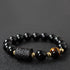 12mm / Black Obsidian&Tiger Eye