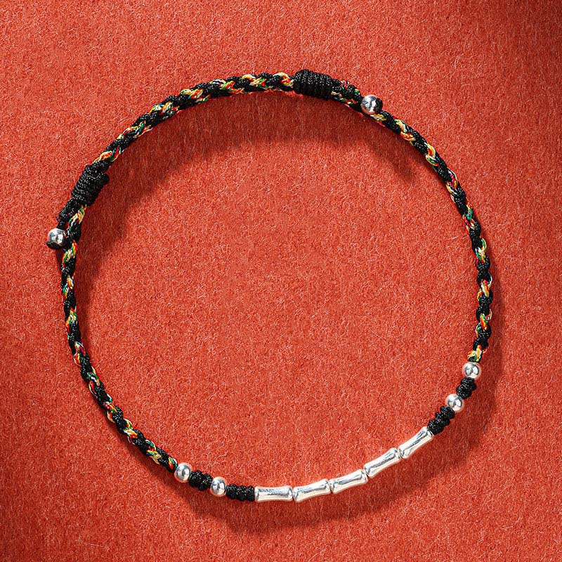 KarmaRipple's Tibet Handmade Multicolored Bamboo Protection Woven String Bracelet p19
