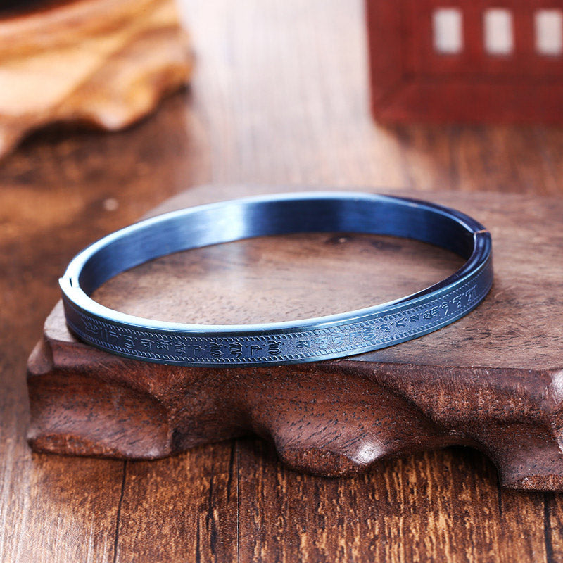 KarmaRipple's Titanium Steel Blessing Bracelet Bangle p7