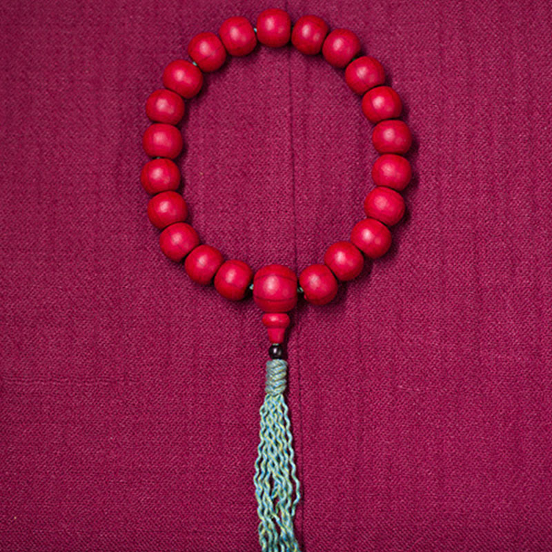 KarmaRipple's Abelia Biflora Wood Warding Off Evil Spirits Wrist Mala p11