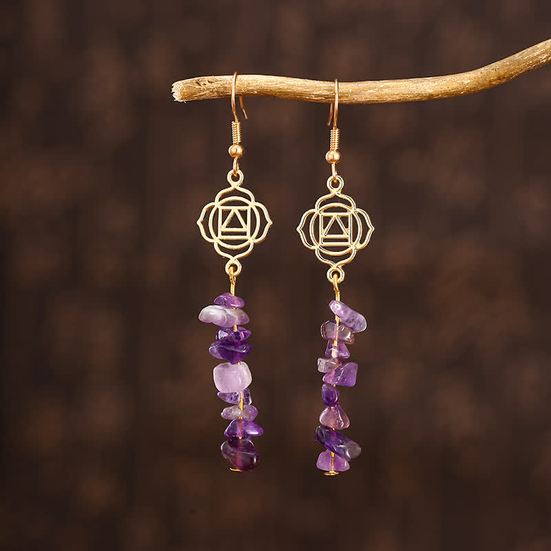 KarmaRipple's Balancing Crystals Zen Cairn Confidence Earrings ( p19