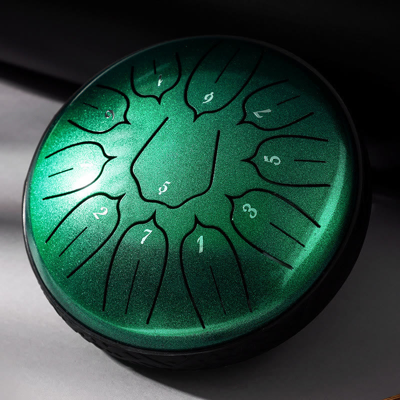 KarmaRipple's Steel Tongue Drum Sound Balancing Meditation Yoga Lotus Drum Kit 11 Note 6 Inch p27
