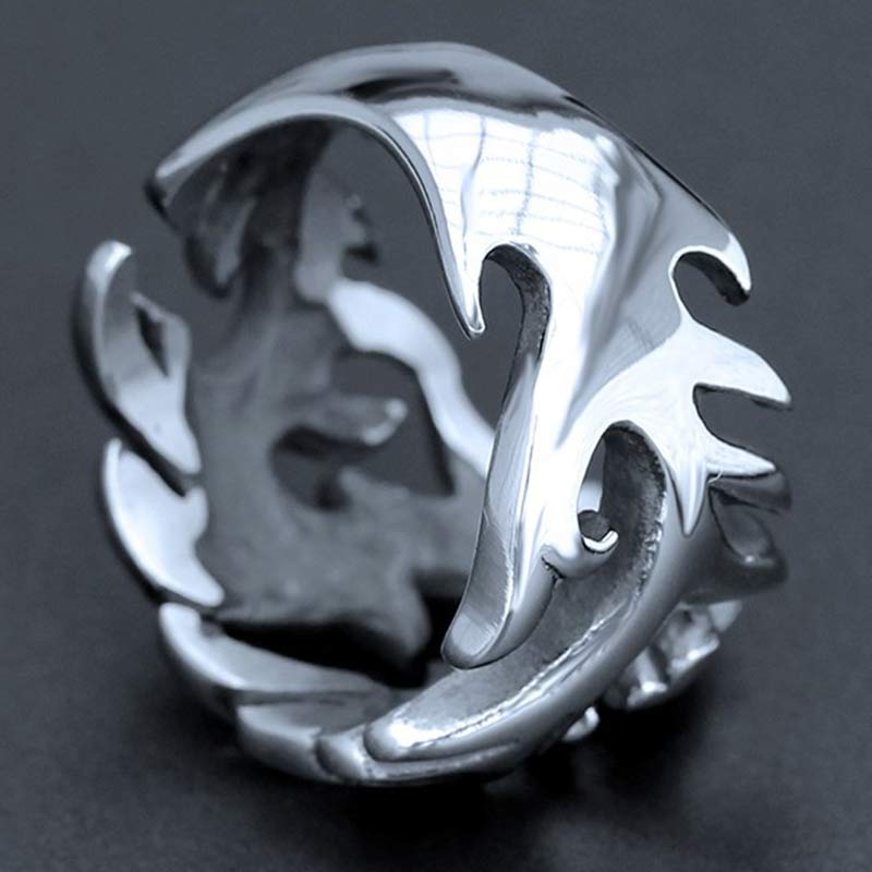 KarmaRipple's Dragon Pattern Protection Strength Adjustable Ring p18