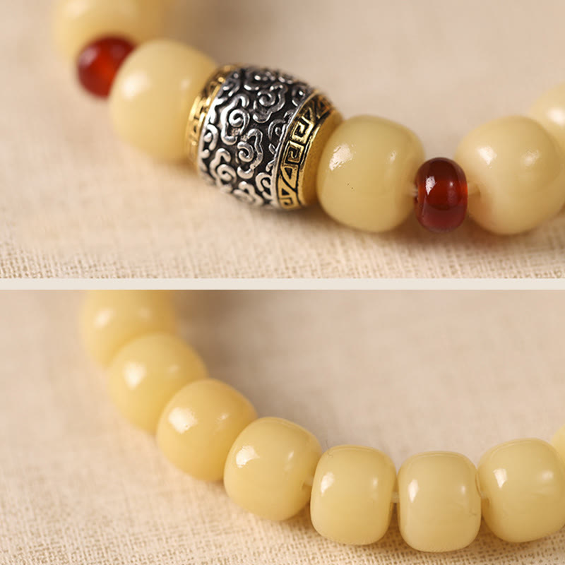 KarmaRipple's Bodhi Seed Auspicious Cloud Fu Character Bead Peace Bracelet p12
