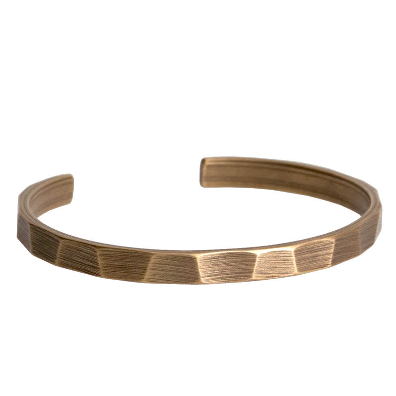 KarmaRipple's Vintage Rustic Design Bronze Wealth Adjustable Cuff Bracelet p7
