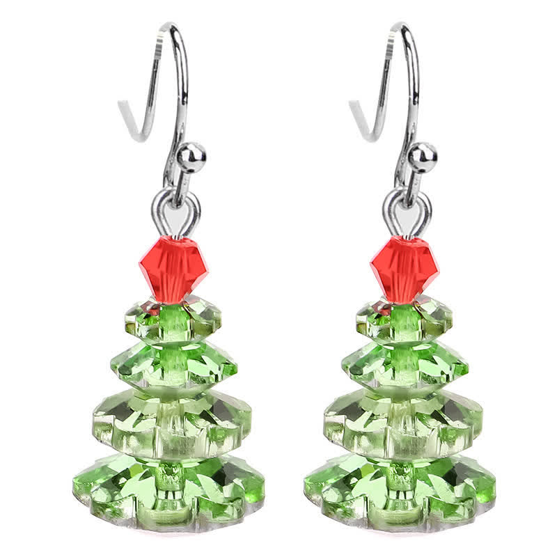 KarmaRipple's Various Crystals Christmas Tree Amethyst Peace Balancing Drop Earrings p12