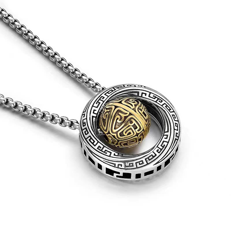KarmaRipple's Mobius Fortunate Bead Bronze Wealth Pendant Necklace p3