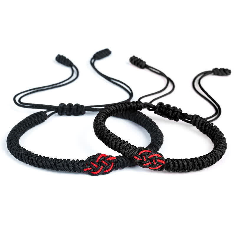KarmaRipple's 2Pcs Tibetan Fortune Chinese Weave Protection String Bracelet p3