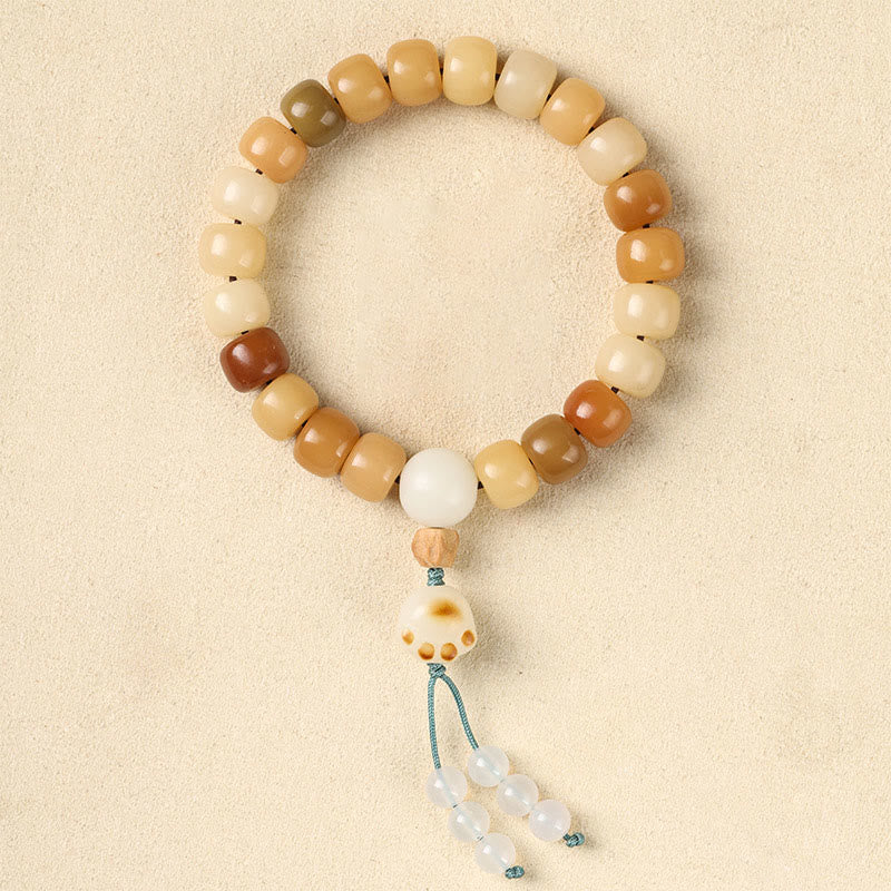 KarmaRipple's Authentic Bodhi Seed The Lord of the Corpse Forest Om Mani Padme Hum Wisdom Bracelet p9