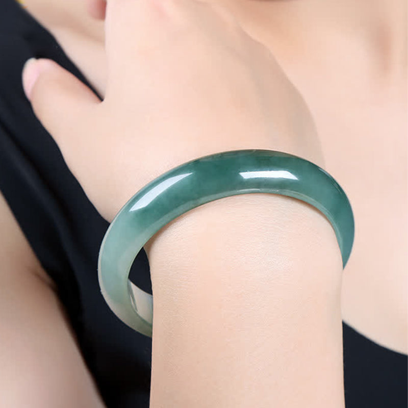 KarmaRipple's Jade Abundance Fortune Balancing Bangle Bracelet p5
