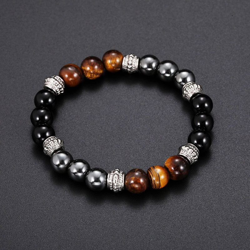 KarmaRipple's Tiger Eye and Hematite Good Fortune and Balancing Bracelet p5