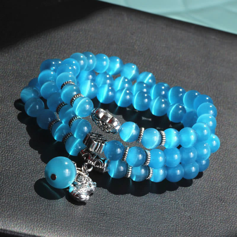 KarmaRipple's Cat Eye PiXiu Support Triple Wrap Bracelet p42