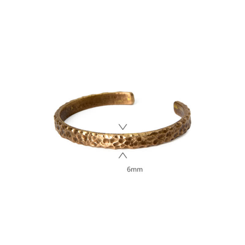 KarmaRipple's Lava Rock Stone Bronze Balance Cuff Bracelet Bangle p23