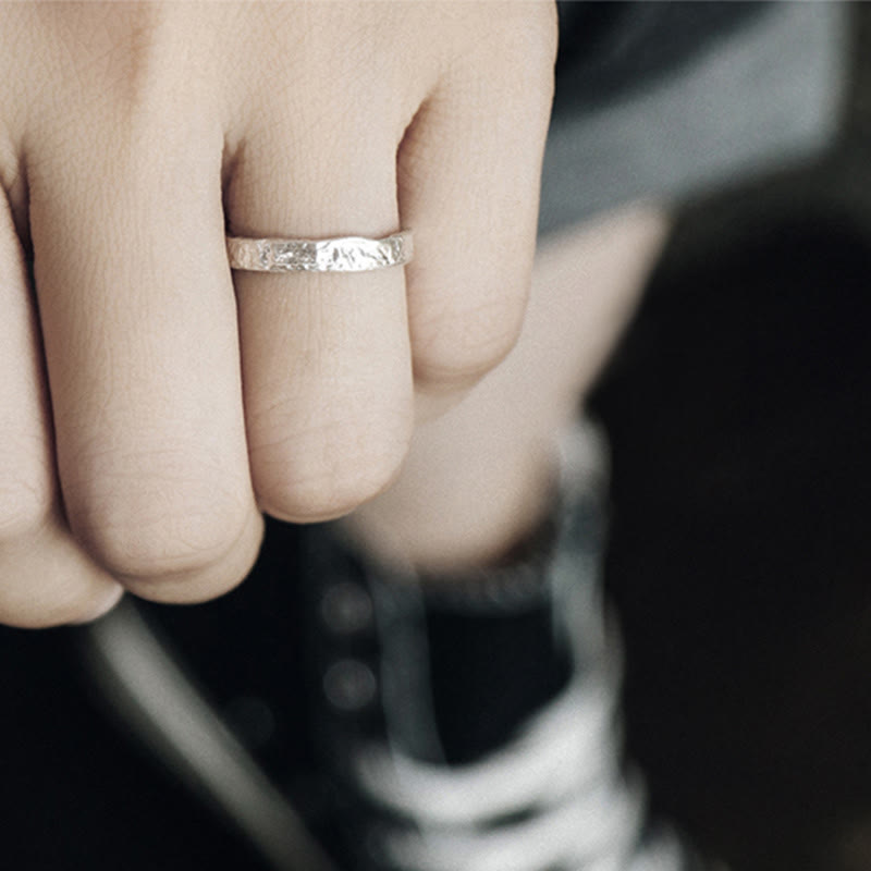 KarmaRipple's 925 Sterling Silver Simple Design Blessing Pair Ring p6