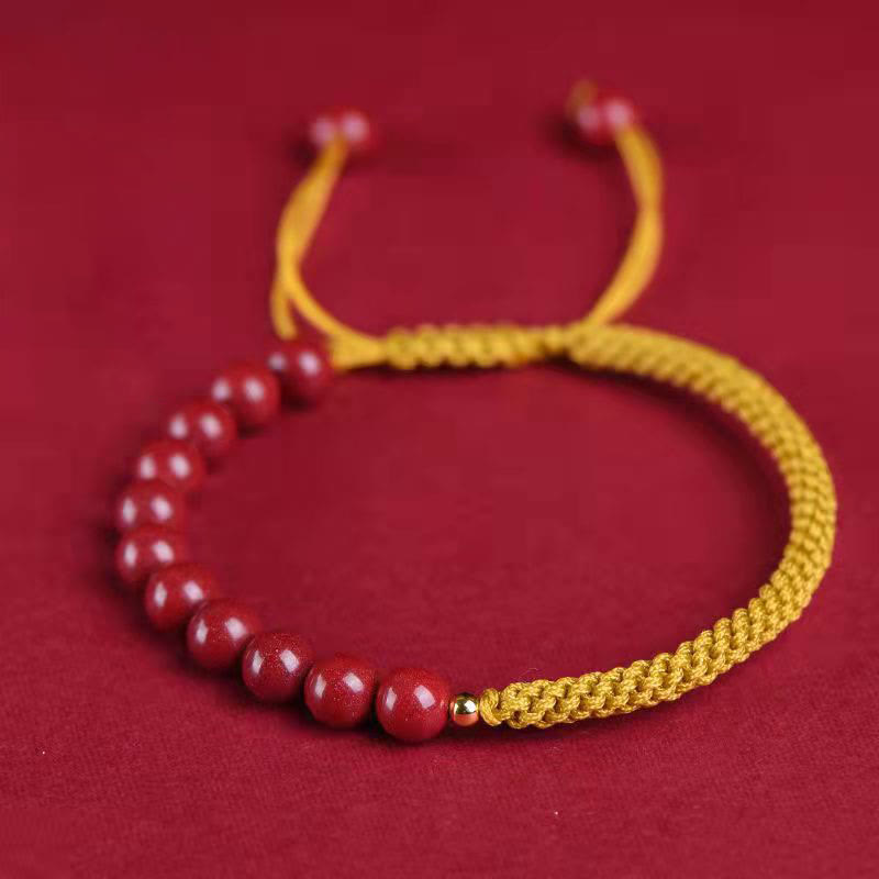 KarmaRipple's Authentic Cinnabar King Kong Weave Blessing String Bracelet p37