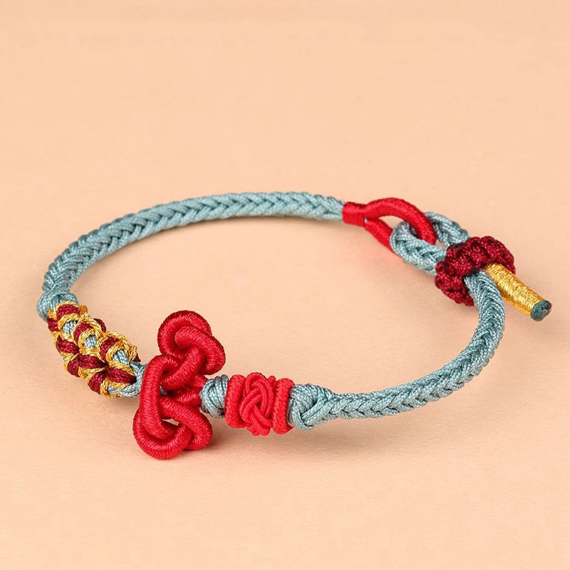 KarmaRipple's Handmade Wenchang Weave Fortune Strength Woven Rope Bracelet p6
