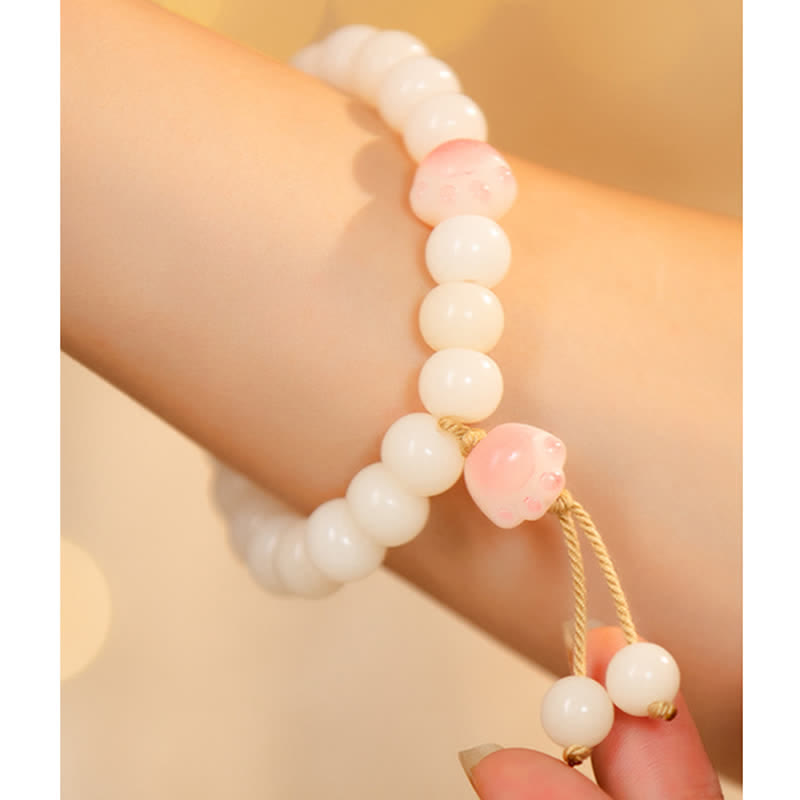 KarmaRipple's Authentic Bodhi Seed Lovely Paw Fortunate Cat Paw Peace Bracelet p11