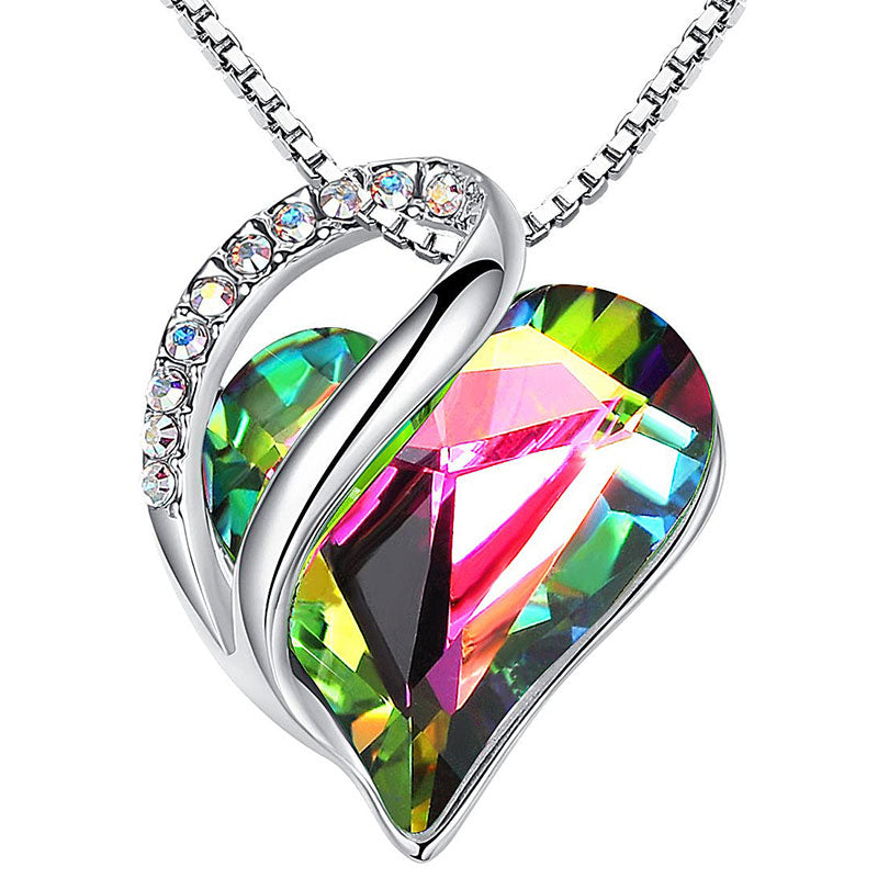 KarmaRipple's Buddhastoneshop Love Heart Birthstone Balancing Energy Pendant Necklace ( p29