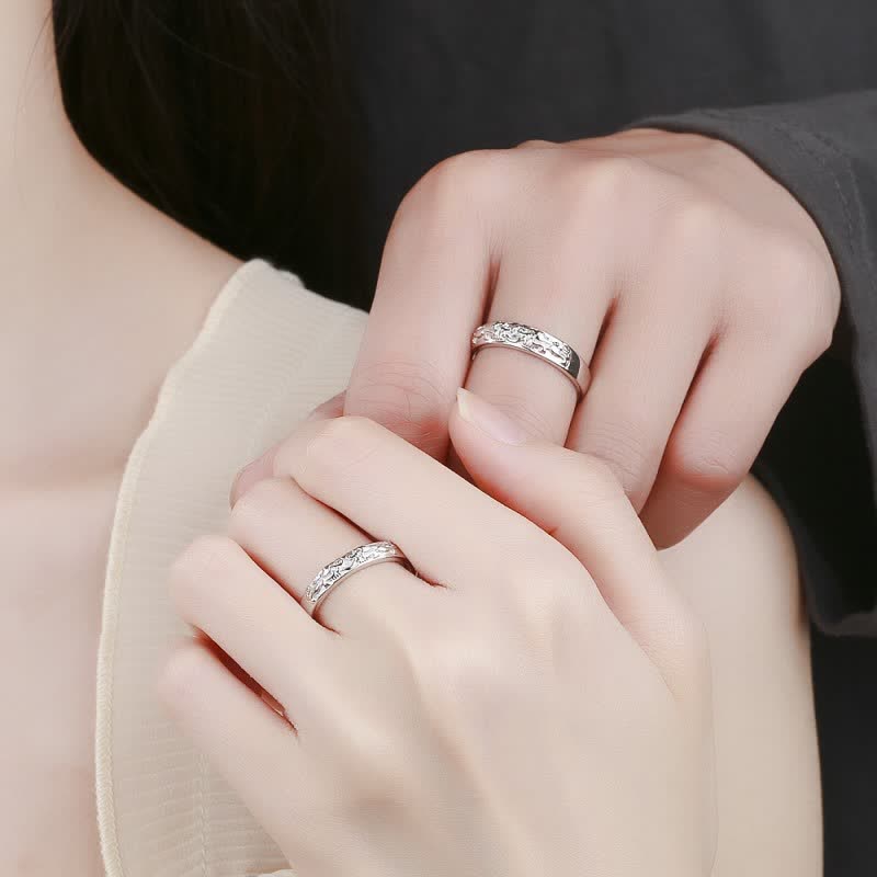 KarmaRipple's 925 Sterling Silver PiXiu Balance Adjustable Pair Ring p4