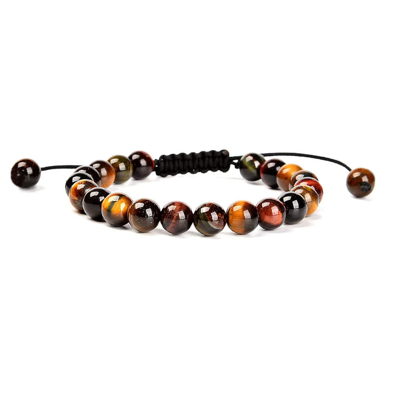 KarmaRipple's Authentic Balancing Power Gemstone Gemstone Beadwork Unisex Adjustable Macrame Bracelet p6